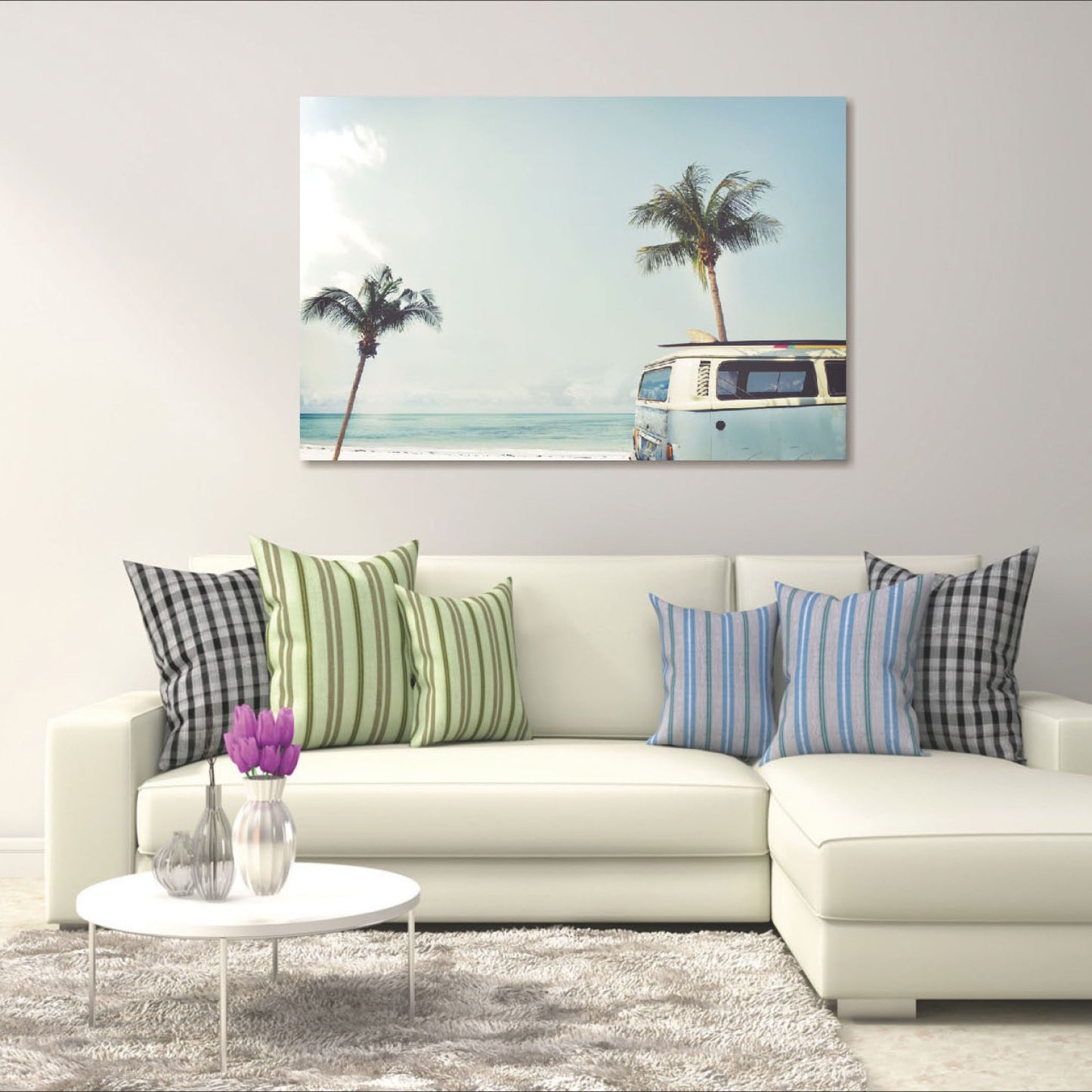 Blue Kombi by the Beach 90x60cm (#1378)