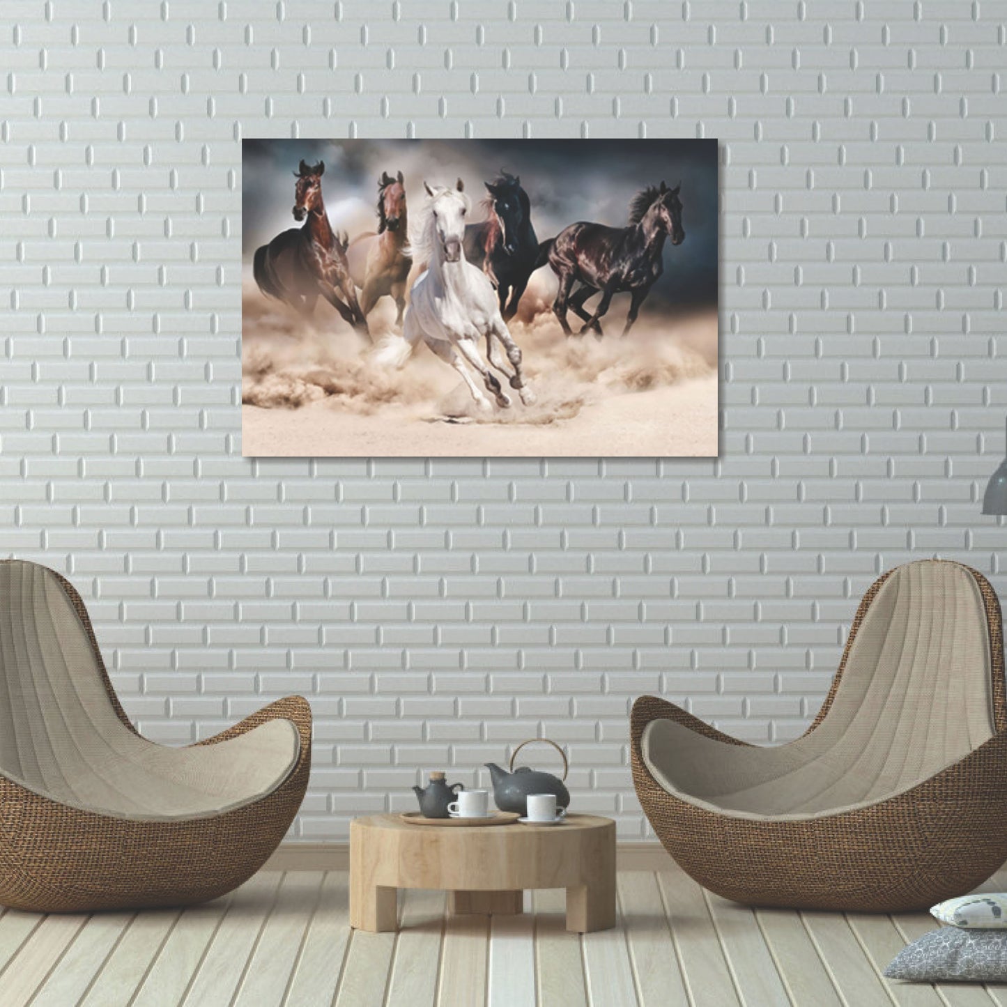 Horses in the Sand #2 90x60cm (#1354)
