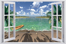 Load image into Gallery viewer, Window View with Boat 90x60cm
