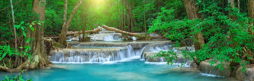 Waterfalls at Kanchanburi 140x45cm