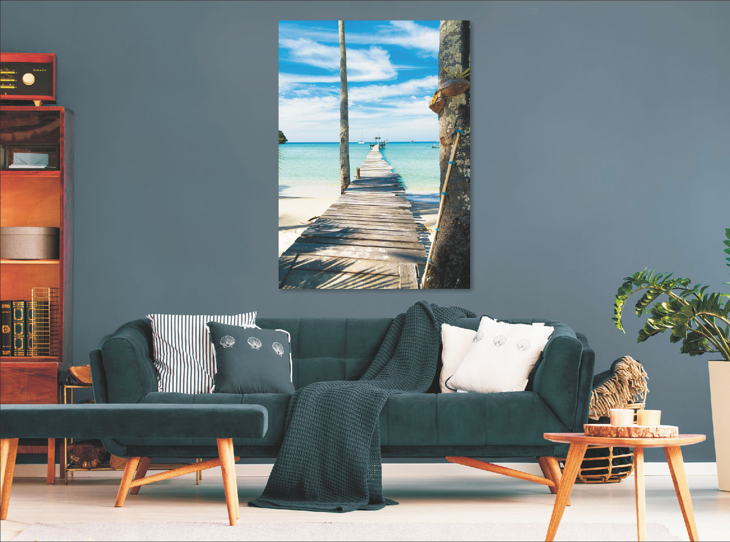 Pier over Blue Water 50x70cm (#231)