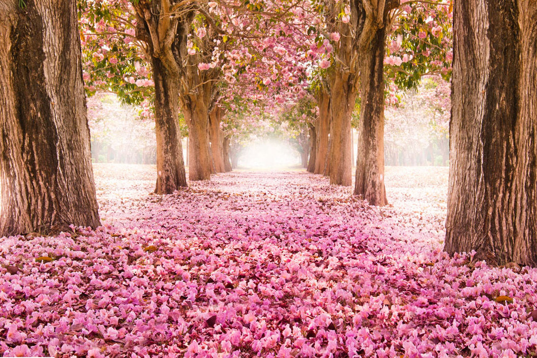 Bed of Pink Flowers 90x60cm (#328)