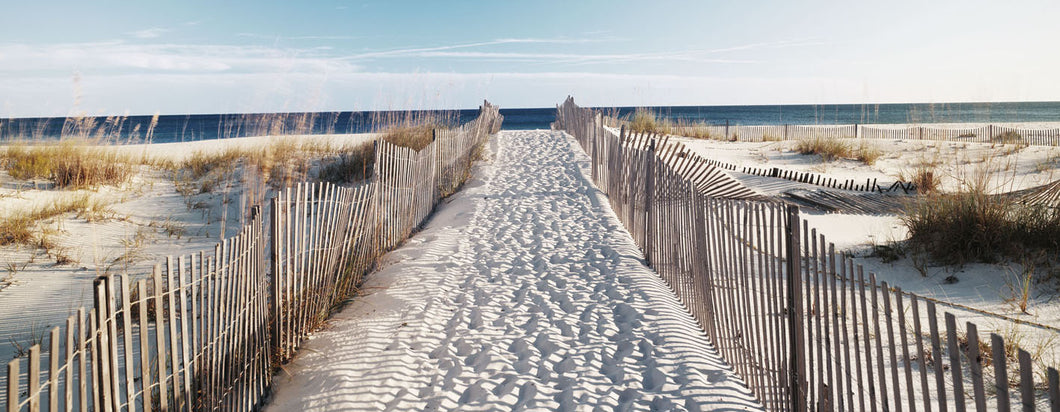 Fenced Path to Beach 180x70cm (#586)