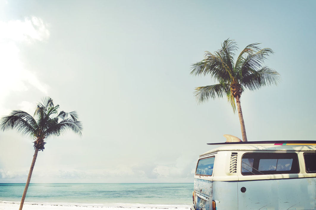 Blue Kombi by the Beach 90x60cm (#1378)
