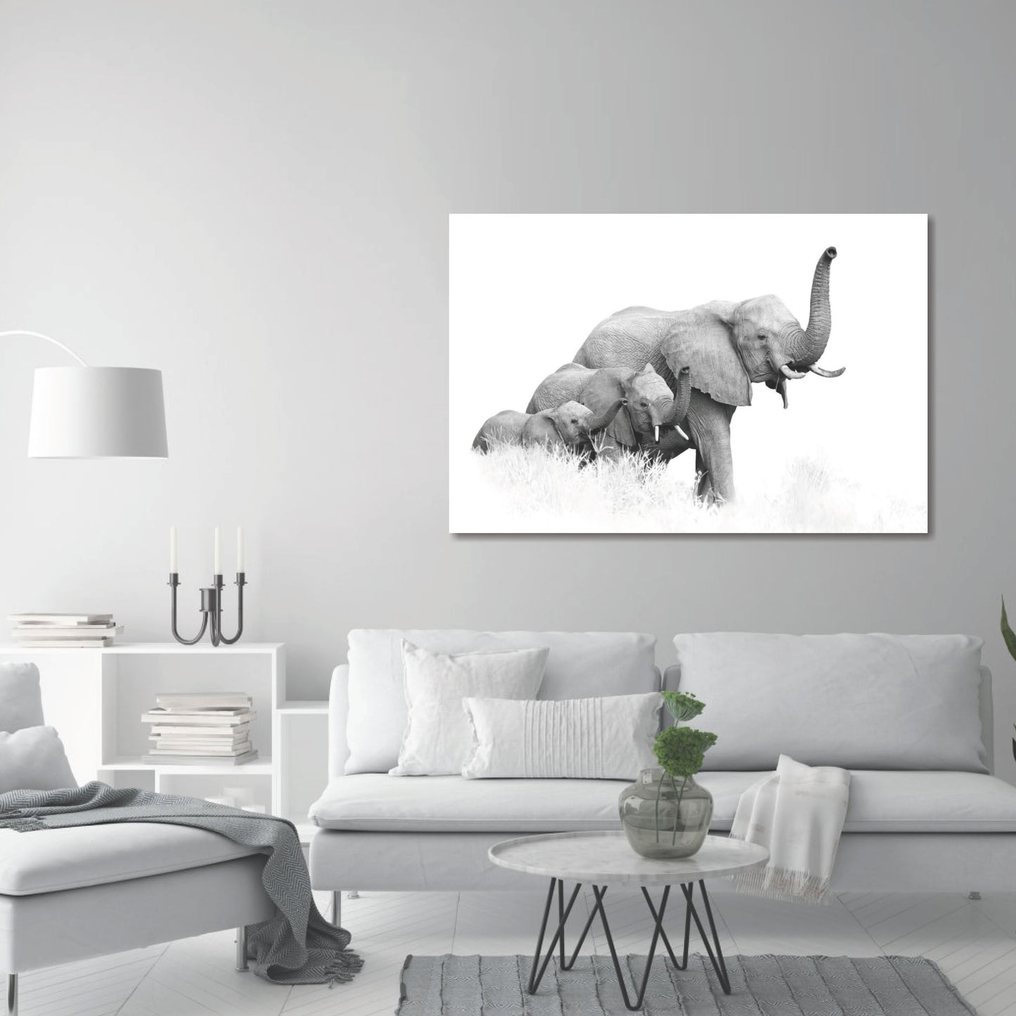 Family of Elephants 90x60cm (#2340)