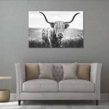 Load image into Gallery viewer, Highland Cow with Large Horns 90x60cm (#1336)
